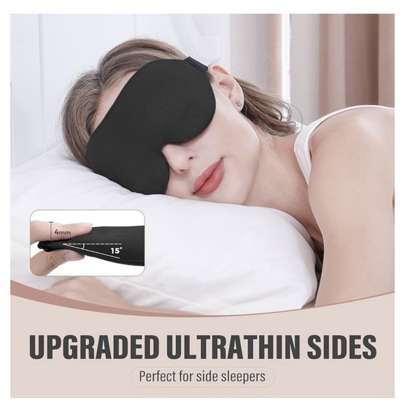 YIVIEW Sleeping Eye Masks 2pcs-Complete Light Blocking 3D Sleeping Eye Masks - Picture 7 of 10